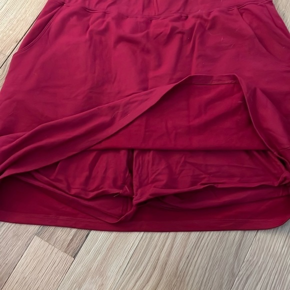 d & co Wide Elastic Waist Sweatshirt Material Skort size L NWOT - Picture 3 of 7